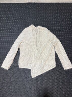 NIC+ZOE women’s Cream Open-Front Fuzzy Knit Cardigan XXL